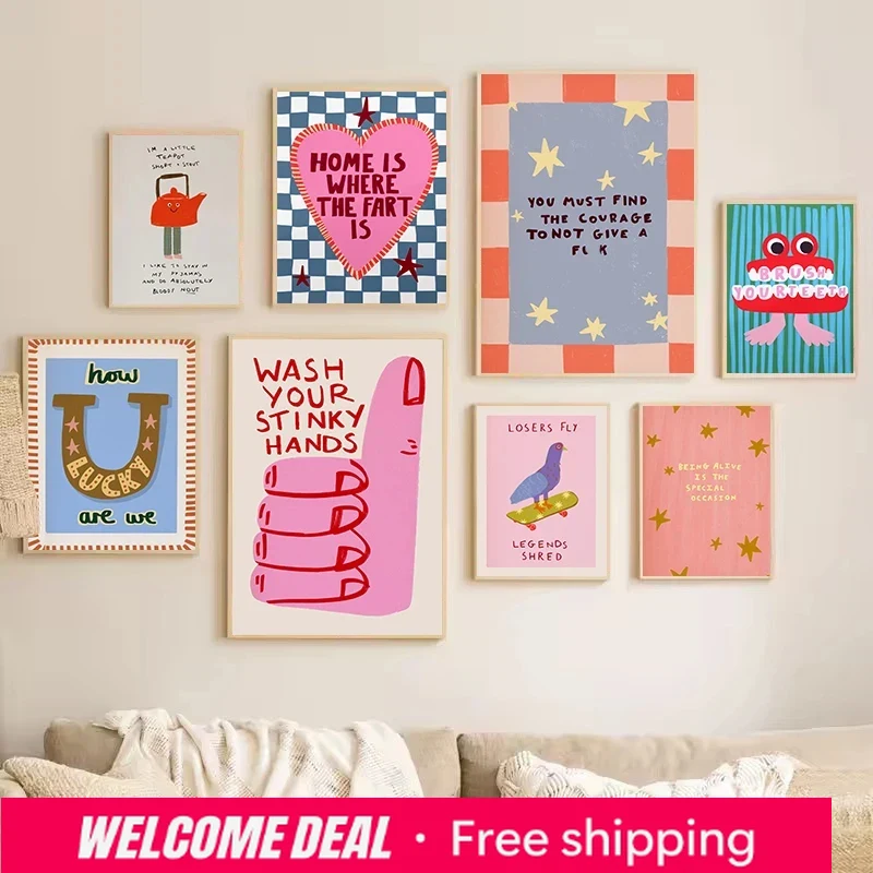 Resin Art Quotes - Colorful Humorous House Slogan Mental Quotes