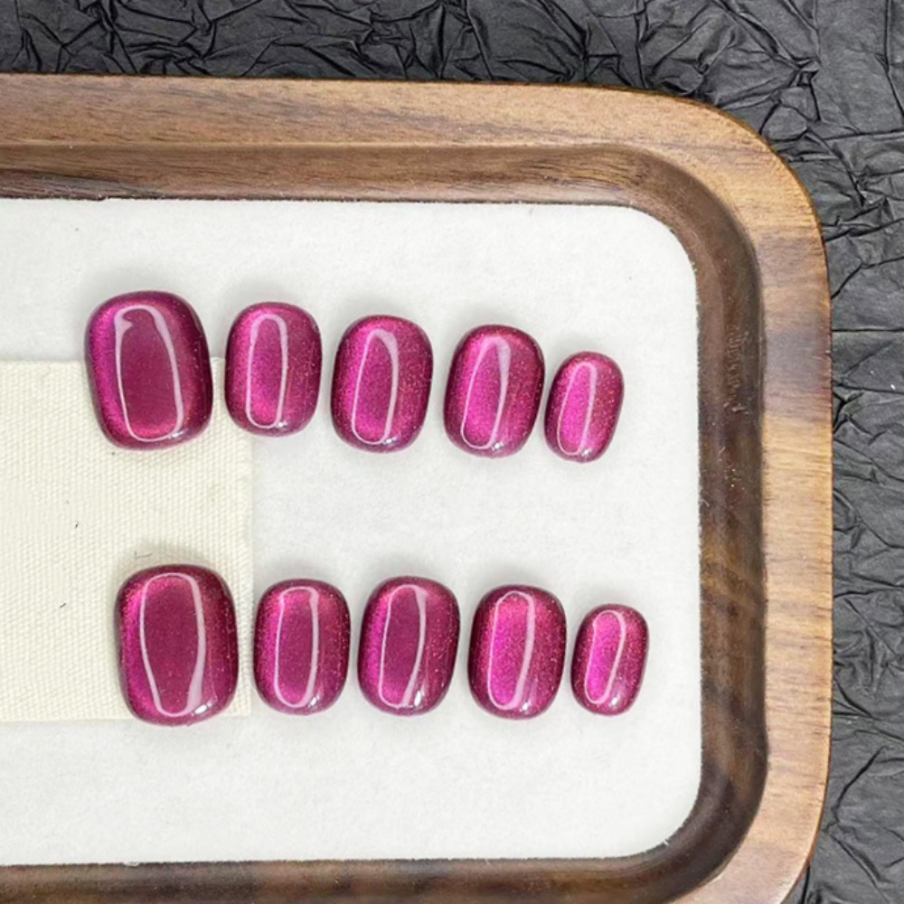 Resin Art Purple - 10pcs Wearable Summer Handmade Press on