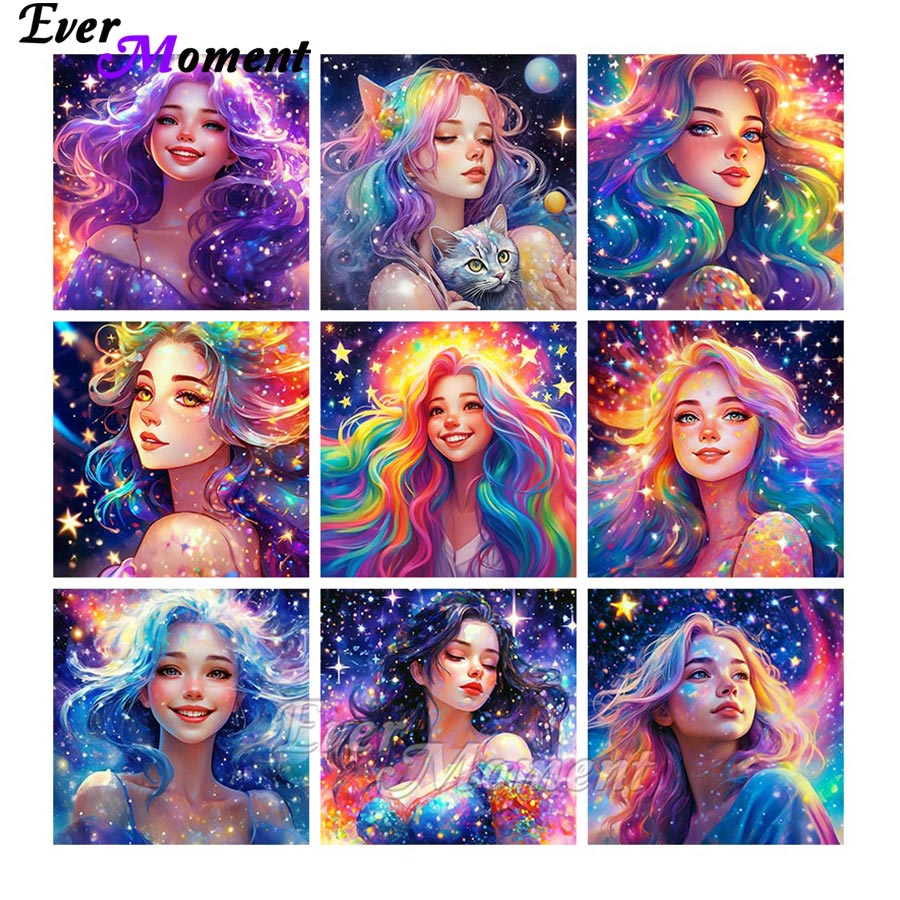 Resin Art Pouring - Ever Moment Poured Glue 5D Diamond