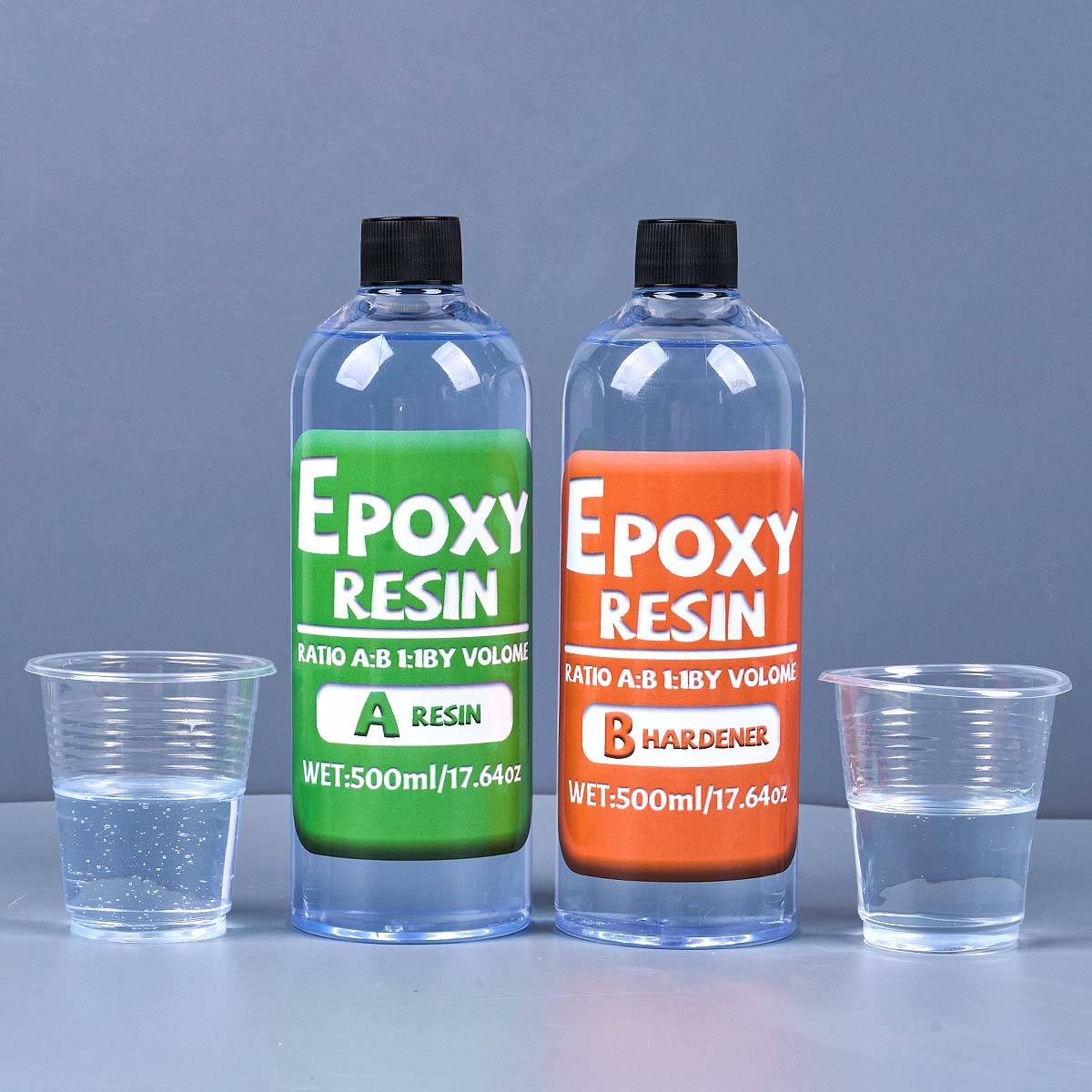 Resin Art Epoxy - 1:1 Ratio Epoxy Resin Kit Anti-Yellowing