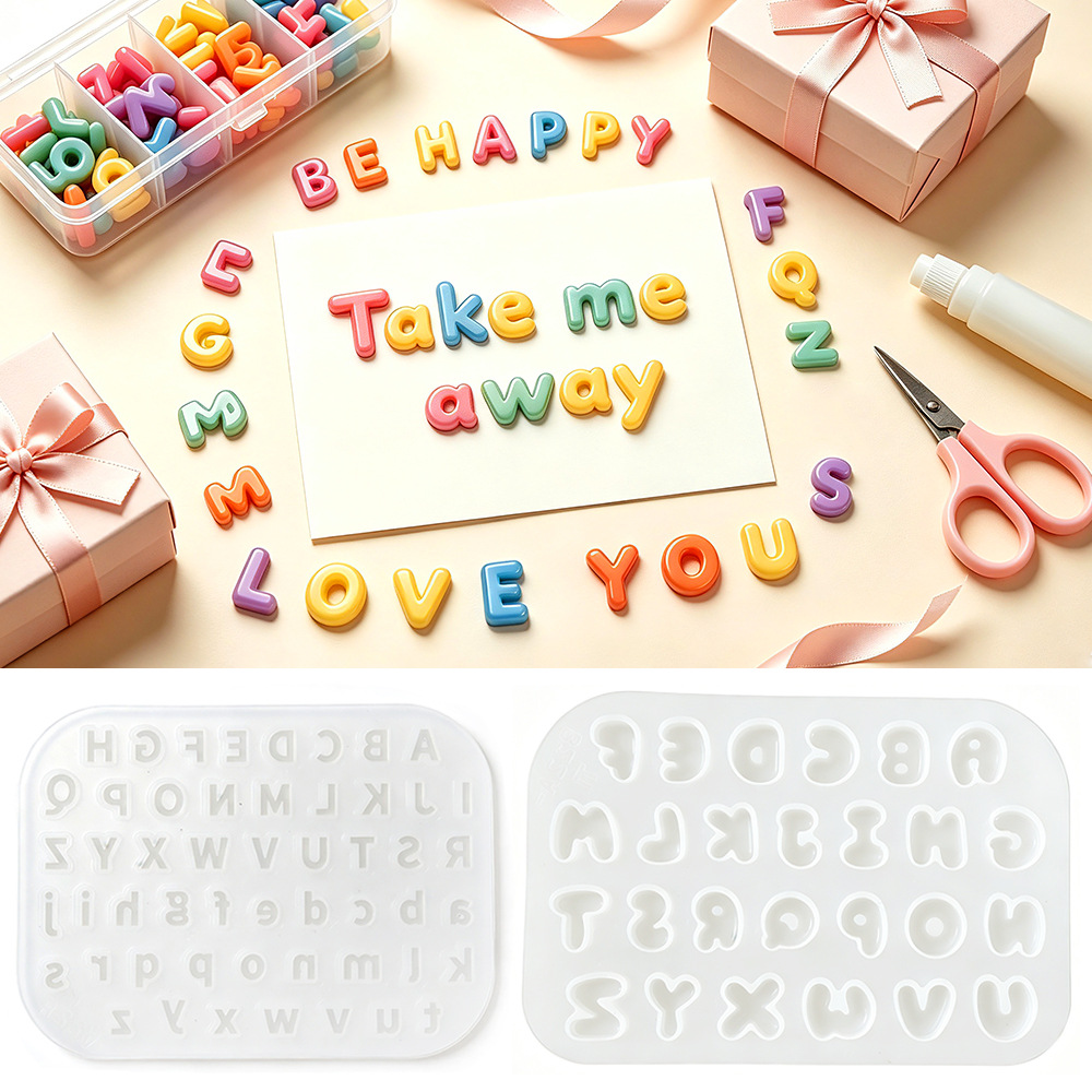 Resin Art Mold - New 26 Mini Alphabet Silicone Mould