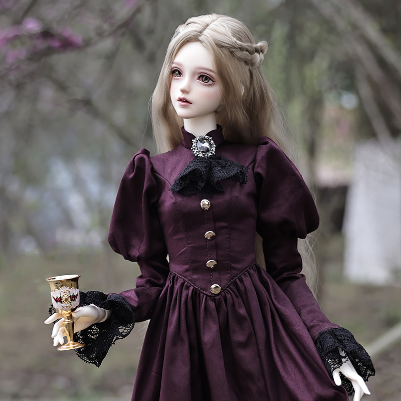 Resin Art Purple - Elina BJD Doll 1/3 Beautiful Elegant