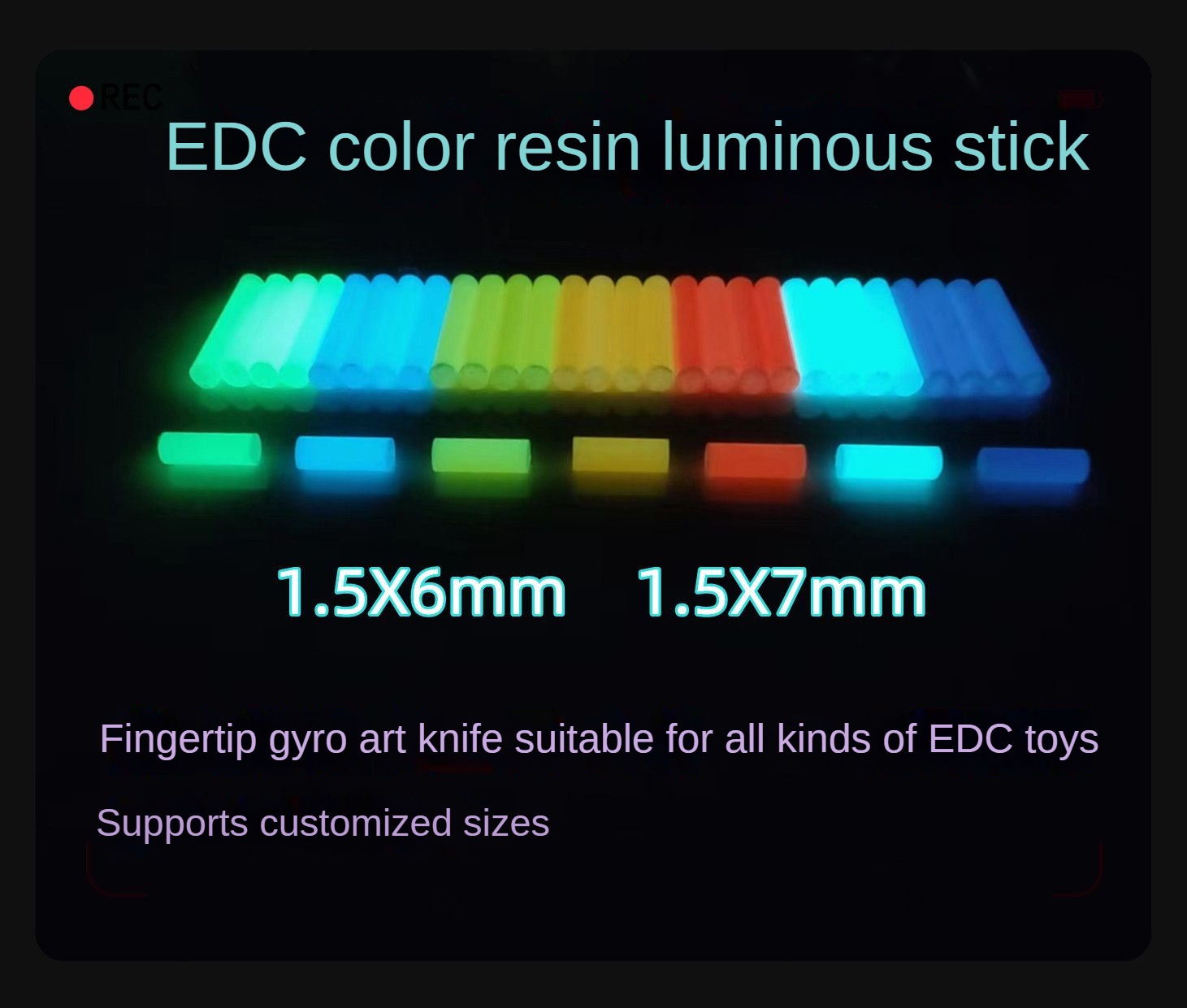 Resin Art Youtube - Not tritium 1.5 × 6mm 1.5
