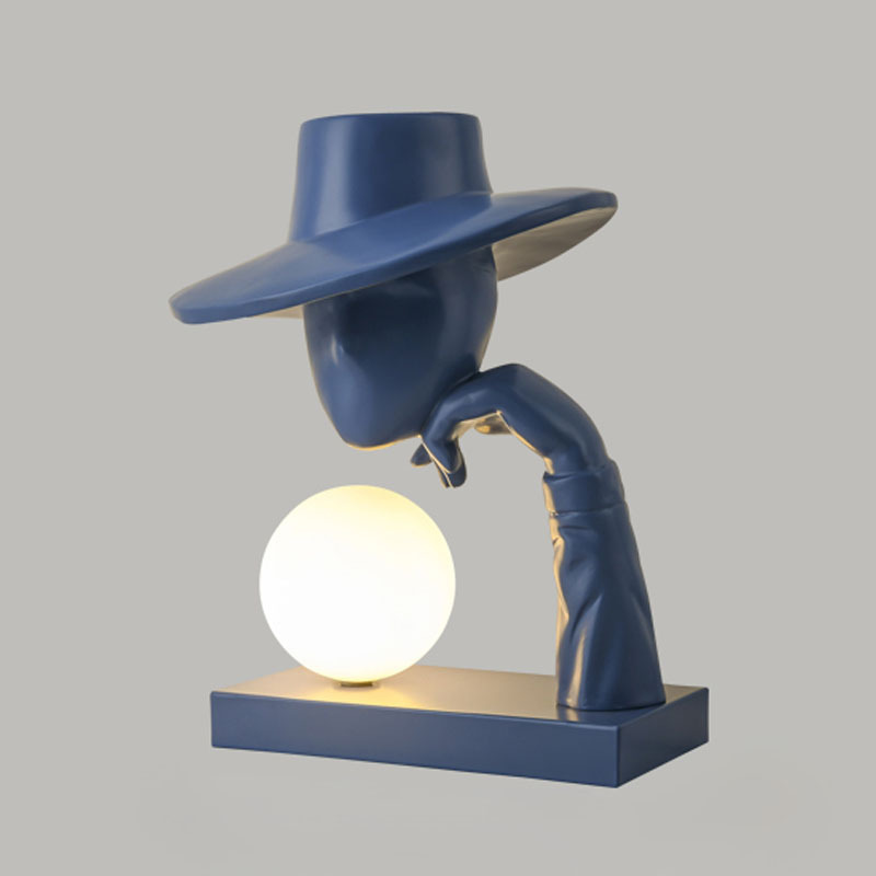 Resin Art Floor - Creative Humanoid Art Sculpture Desk Lamp