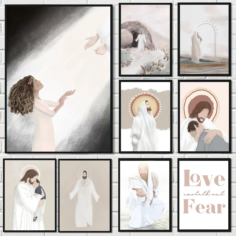 Resin Art Guide Free - Cartoon Holy Christ Jesus Guided Light