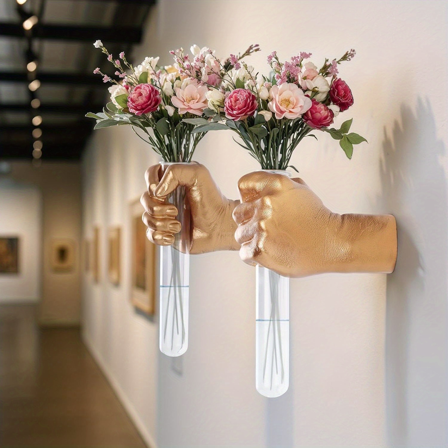 Resin Art Youtube - 1Pcs Wall Art Sculpture Hand Shaped