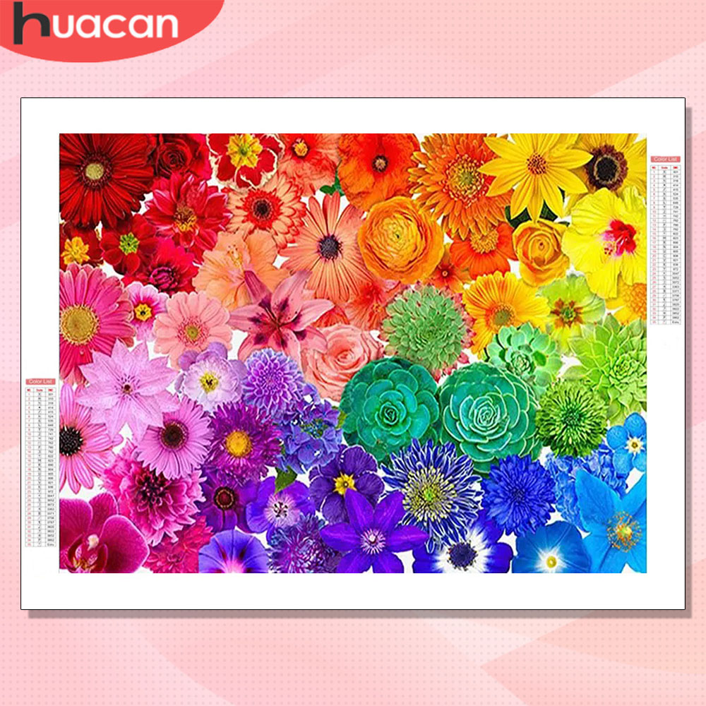 Resin Art With Rose - HUACAN Diamond Art Kits Flower Colorful