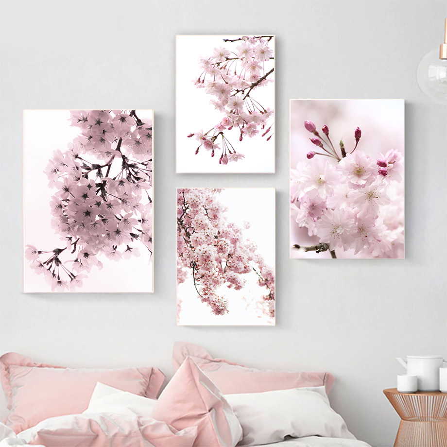 Resin Art Quotes - frameless Diamond painting Cherry Blossoms Pink