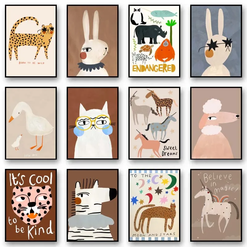 Resin Art Quotes - Funny Cute Animal Rabbit horse panda