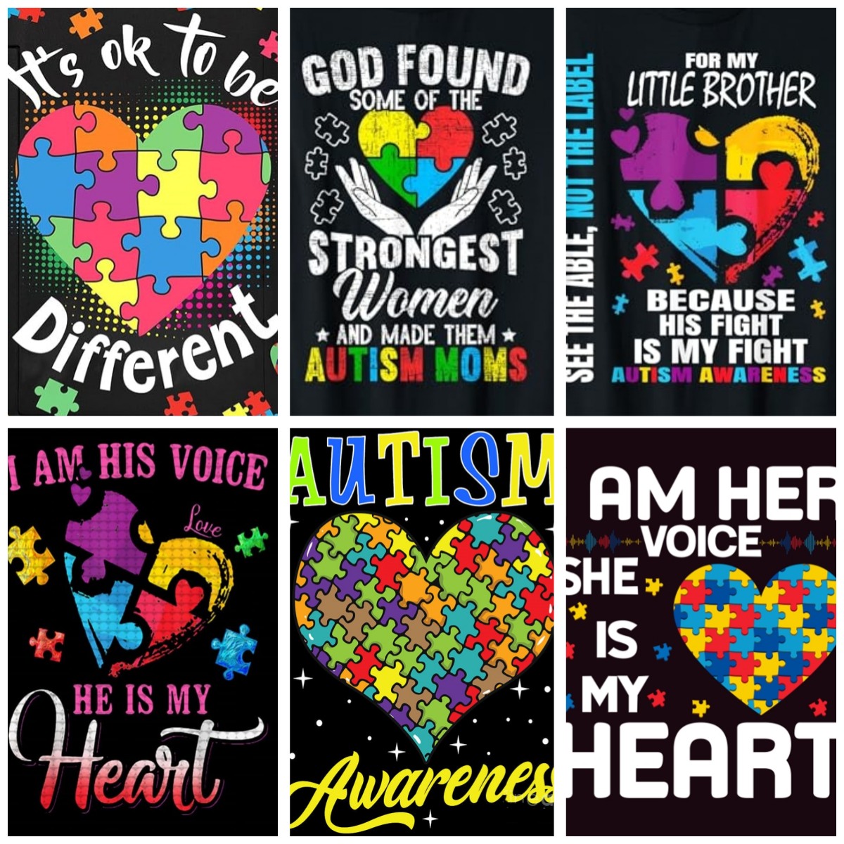 Resin Art Quotes - Autism Awareness Posters 5D Adult 5d