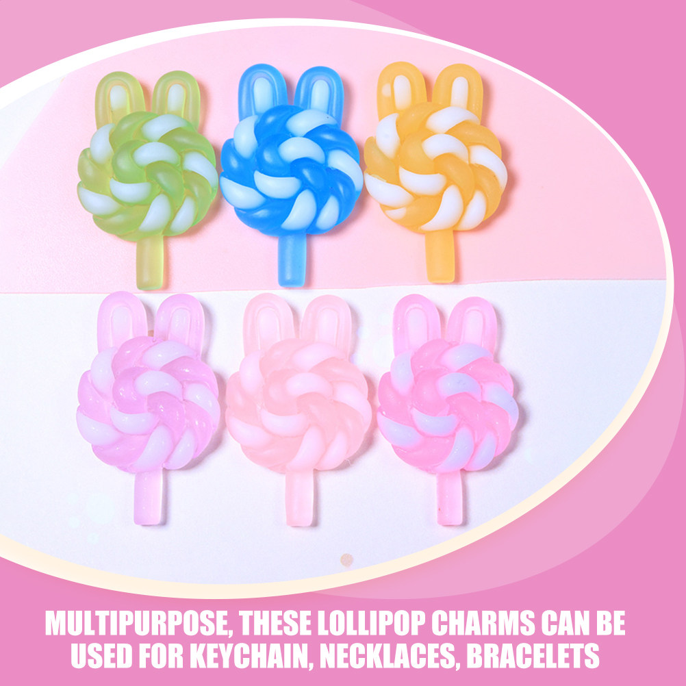 24Pcs Cute Cartoon Lollipop Ch - огляд і ціна Resin Art Handmade
