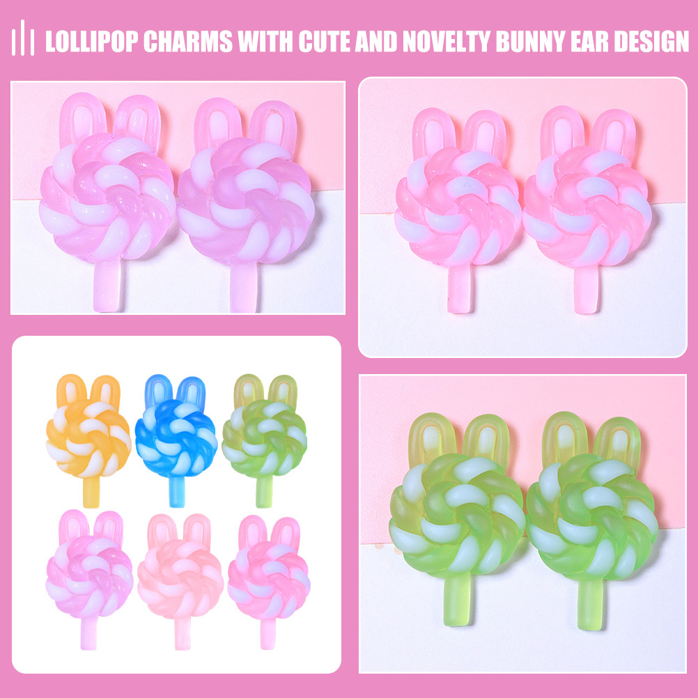 24Pcs Cute Cartoon Lollipop Ch - огляд і ціна Resin Art Handmade
