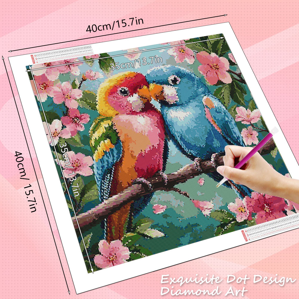 HUACAN Diamond Painting Bird F - огляд і ціна Resin Art With Rose