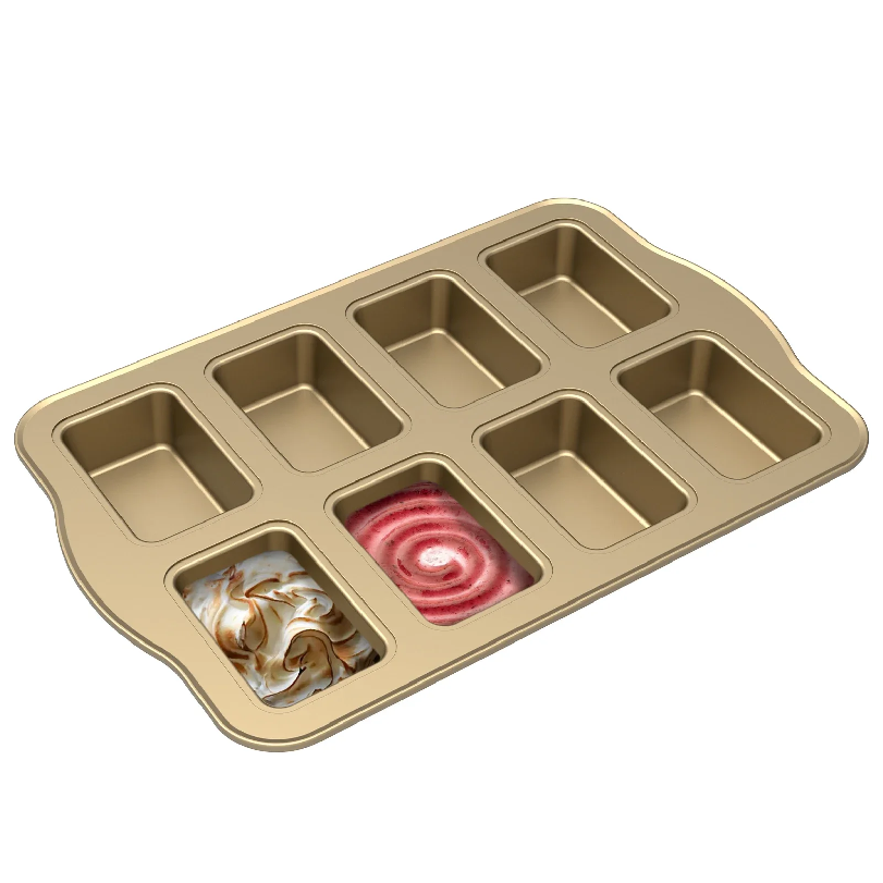 Non Stick Cupcake Cake Pans 8  - огляд і ціна Tray Mold Rectangle