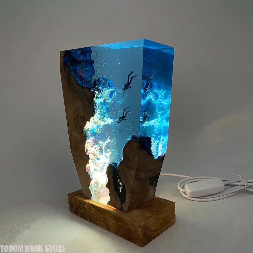 New Seabed World Organism Resi - огляд і ціна Resin Art Lamp