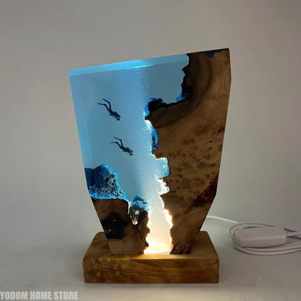 New Seabed World Organism Resi - огляд і ціна Resin Art Lamp