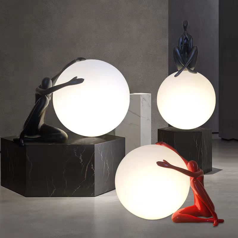 Nordic Art Floor Lamp Abstract - огляд і ціна Resin Art Floor