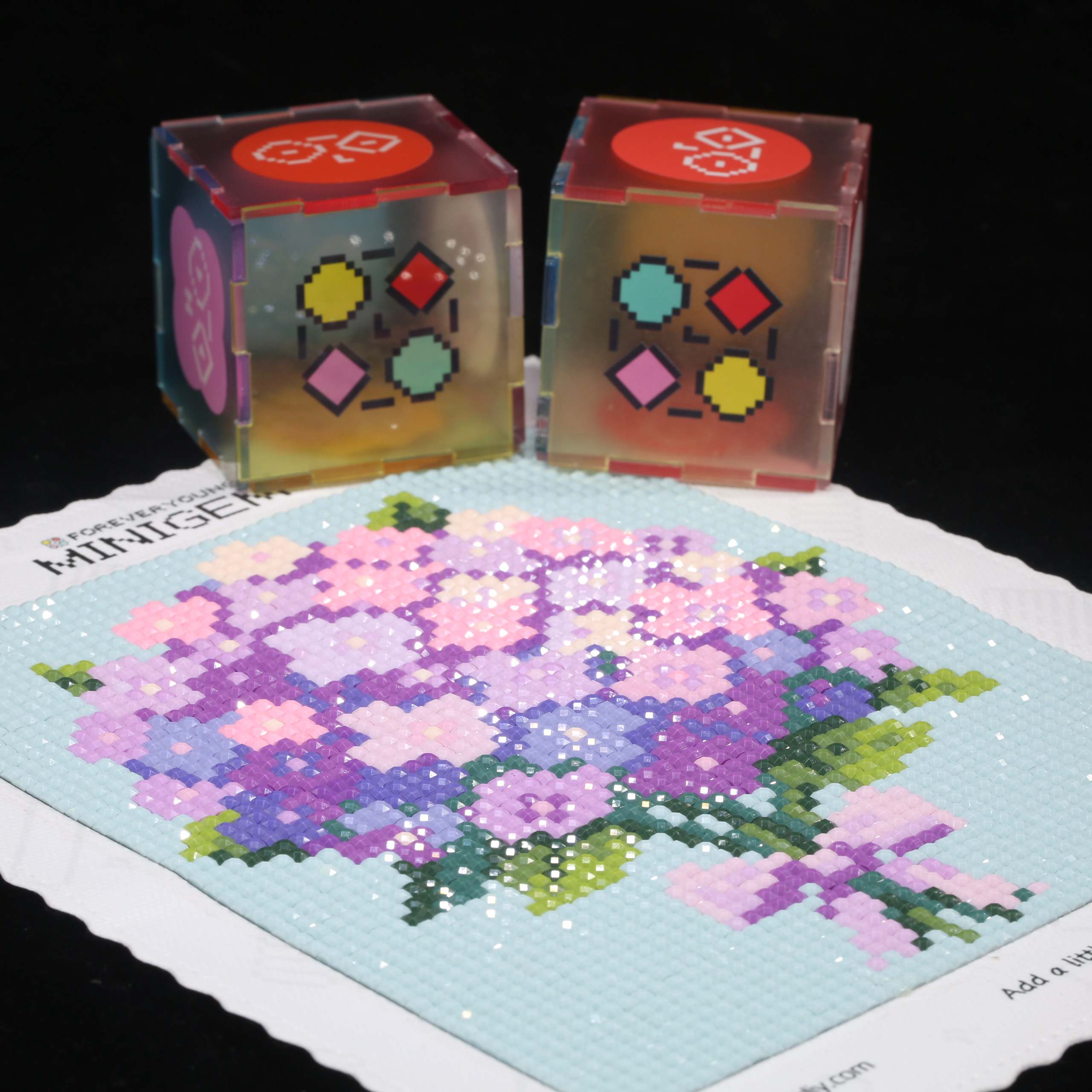 Minigem® Purple Hydrangea 5D D - огляд і ціна Resin Art Purple