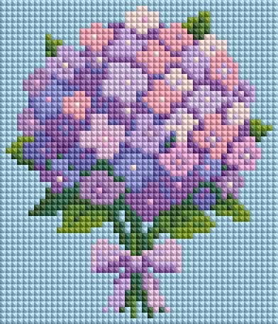 Minigem® Purple Hydrangea 5D D - огляд і ціна Resin Art Purple