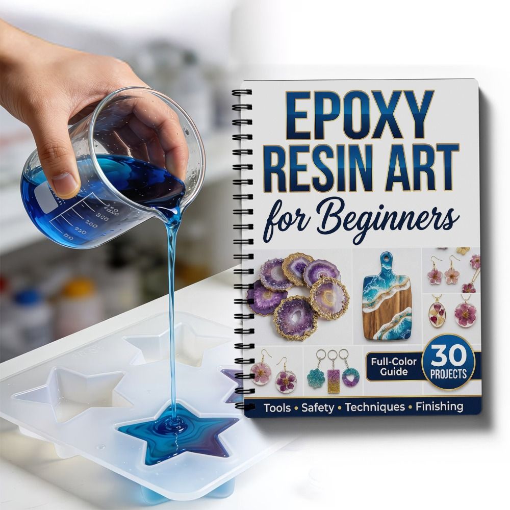 Step-by-Step Epoxy Resin Art H - огляд і ціна Resin Art Guide Free