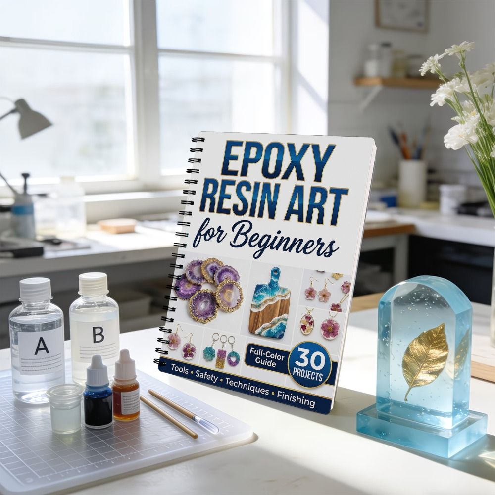 Step-by-Step Epoxy Resin Art H - огляд і ціна Resin Art Guide Free