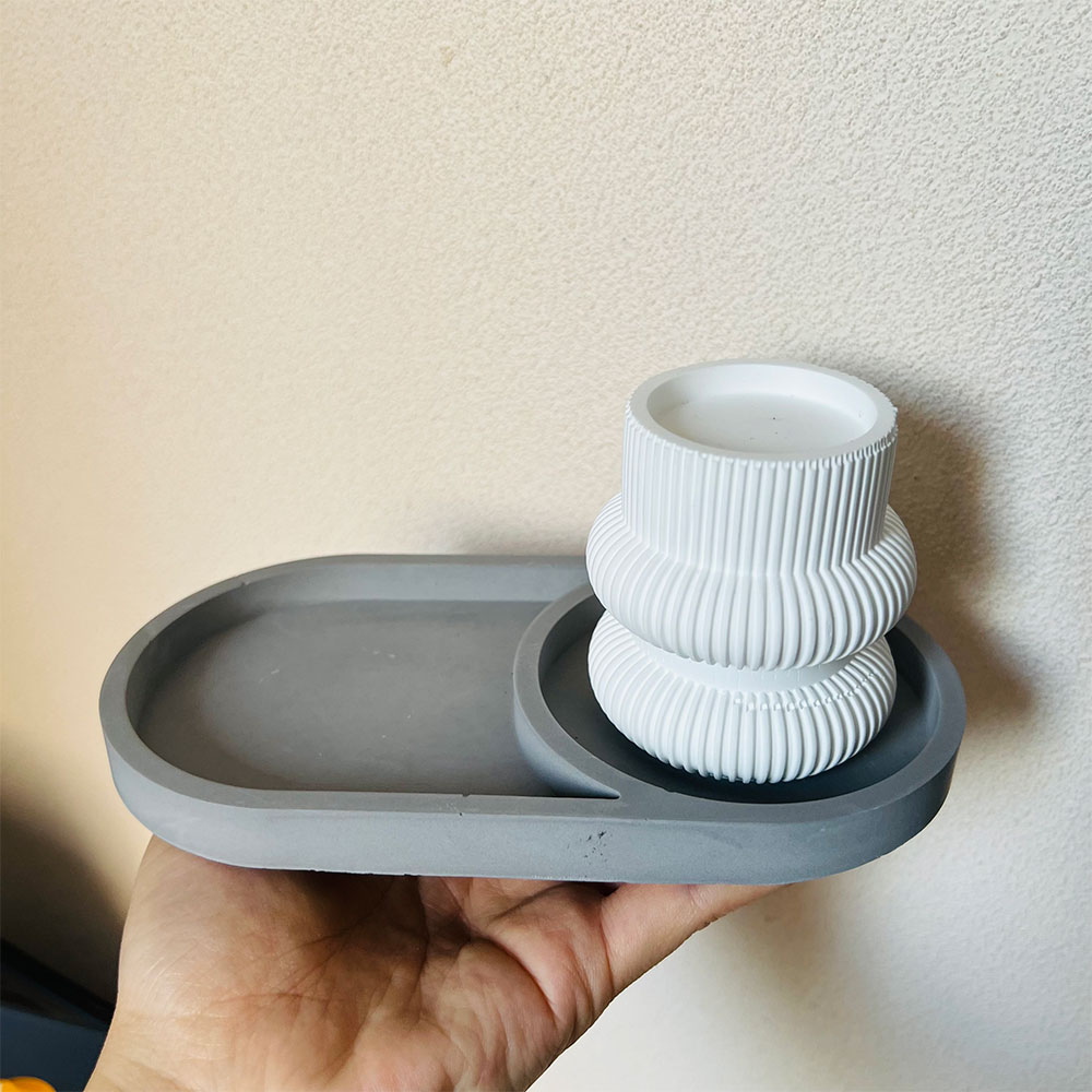 Oval Storage Tray Concrete Mol - огляд і ціна Tray Mold Rectangle