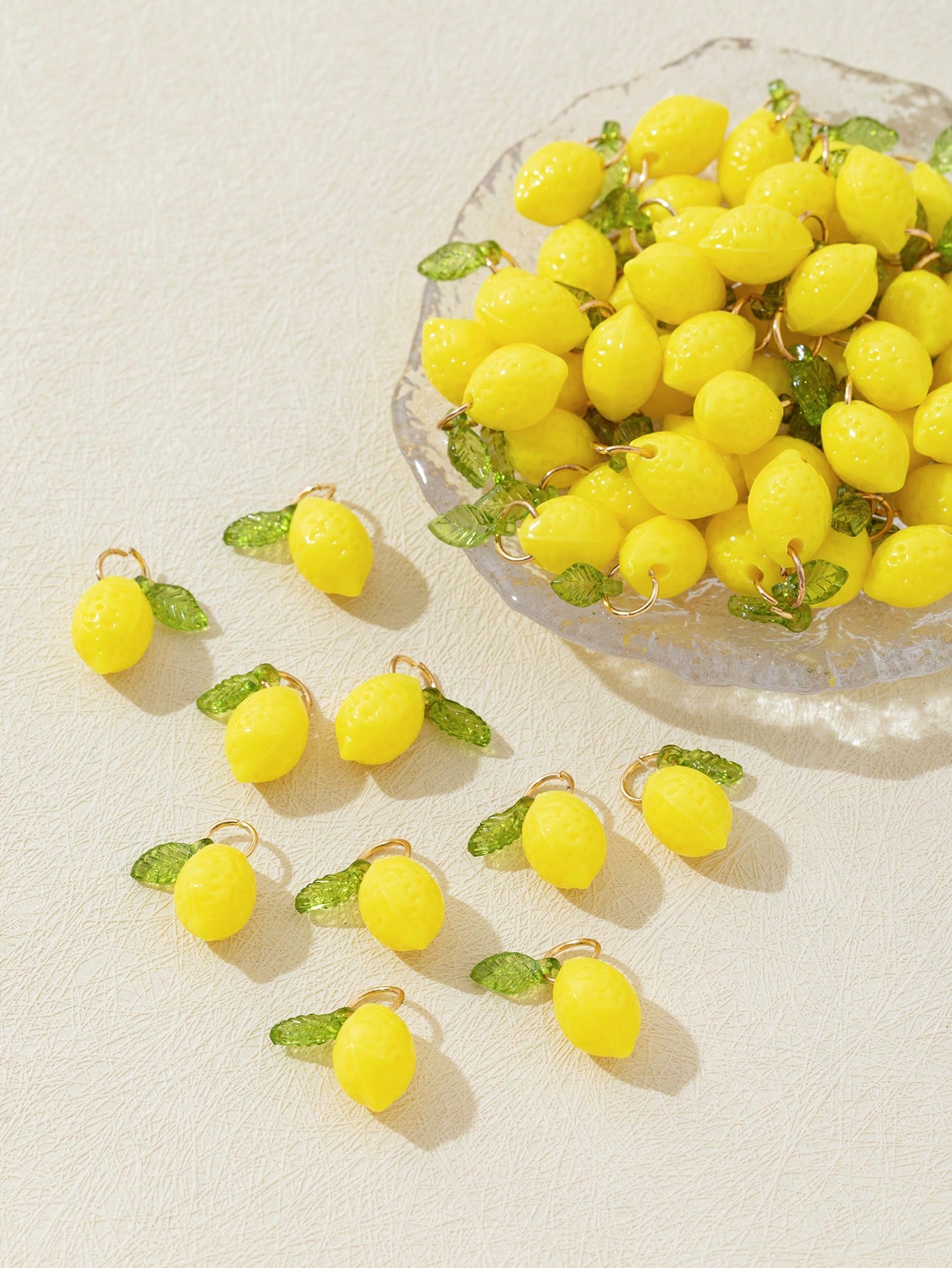 10Pcs 3D Lemon Resin Charms Pe - огляд і ціна Resin Art Earrings