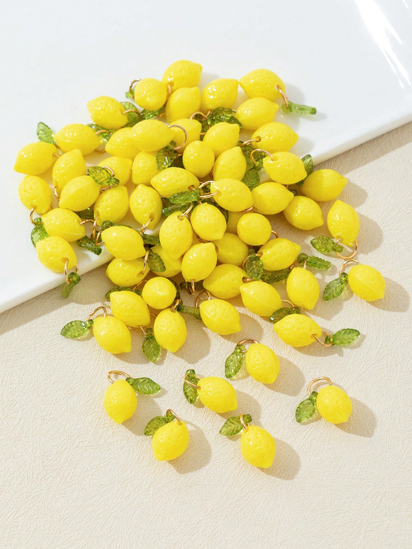 10Pcs 3D Lemon Resin Charms Pe - огляд і ціна Resin Art Earrings