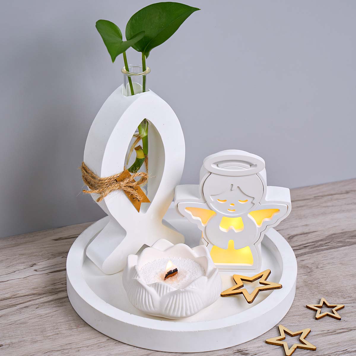 Christmas Angel Lamp Silhouett - огляд і ціна Resin Art Lamp