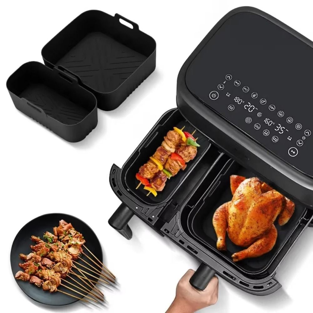 6L/3L Air Fryer Liner Non-Stic - огляд і ціна Tray Mold Rectangle