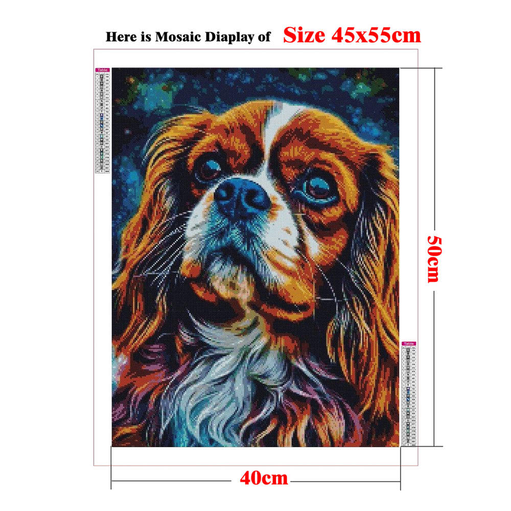 Sz26The Studded Cavalier King  - огляд і ціна Resin Art Pouring