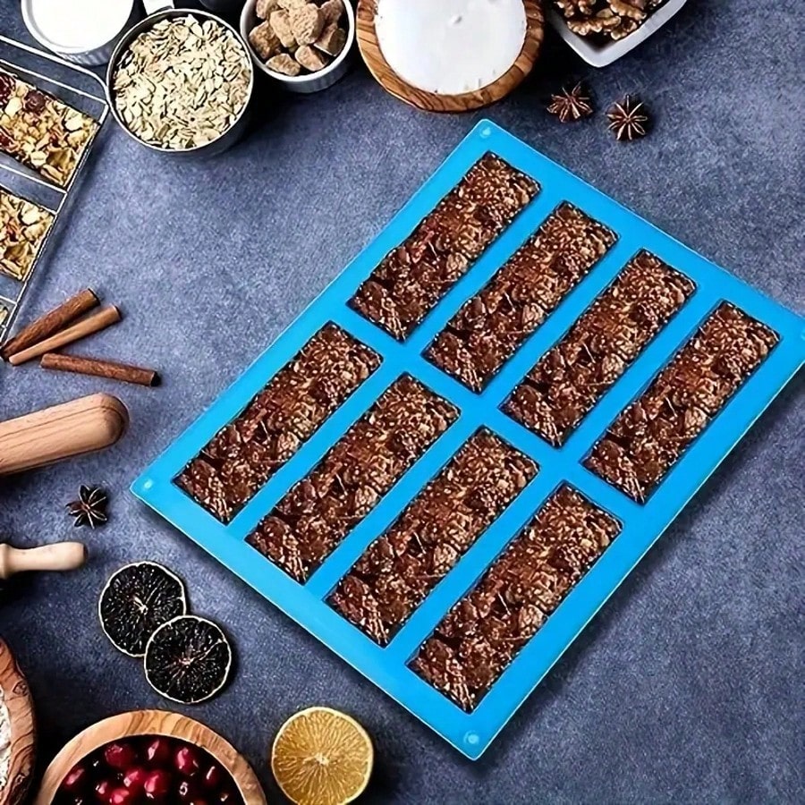 1pc Silicone Granola Bar Mold, - огляд і ціна Tray Mold Rectangle
