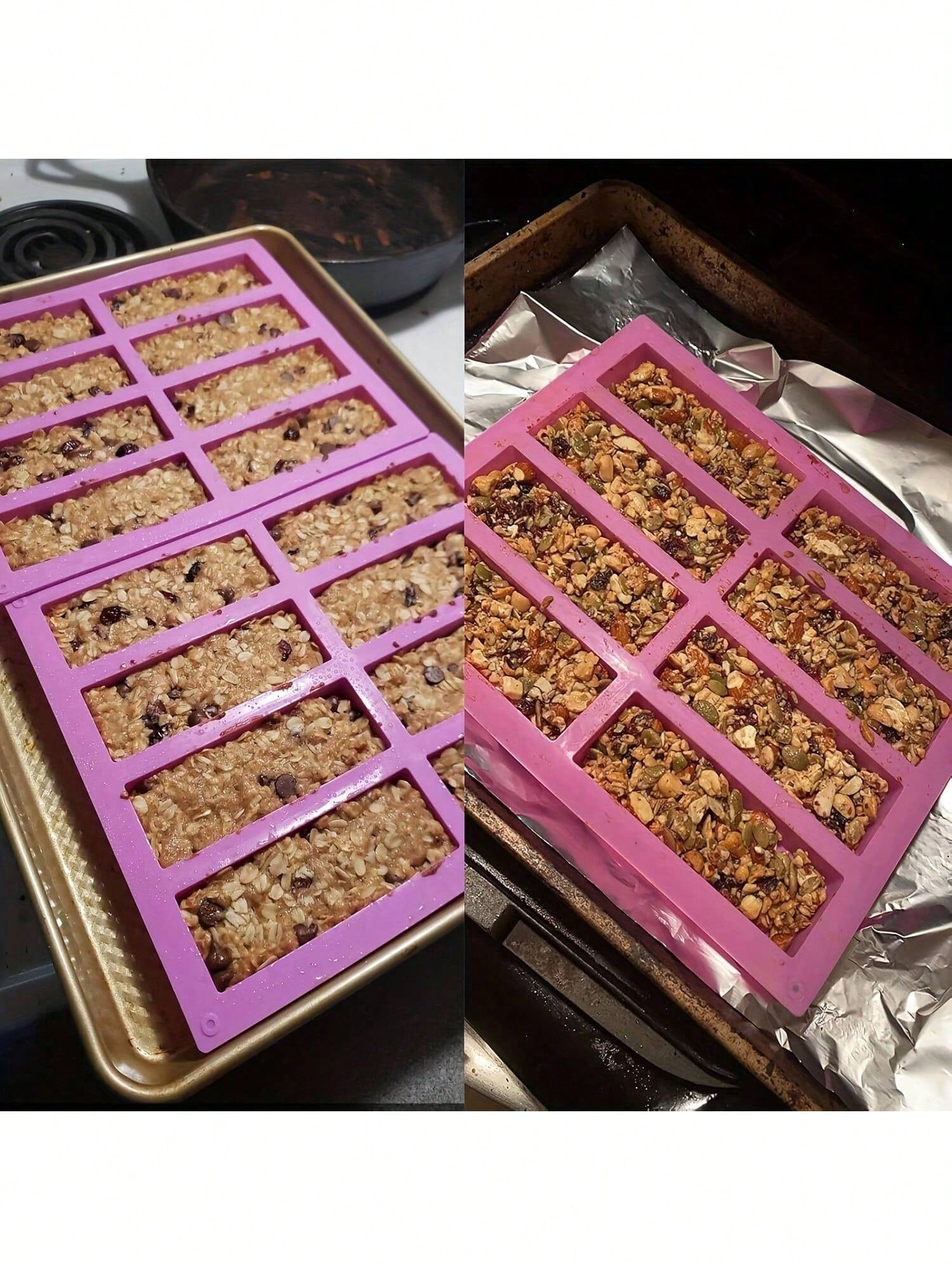 1pc Silicone Granola Bar Mold, - огляд і ціна Tray Mold Rectangle