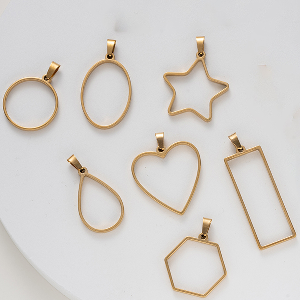 5pcs Stainless Steel Open Back - огляд і ціна Resin Art Earrings