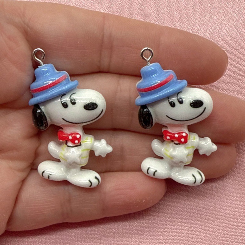 10pcs resin cute little dog pe - огляд і ціна Resin Art Earrings