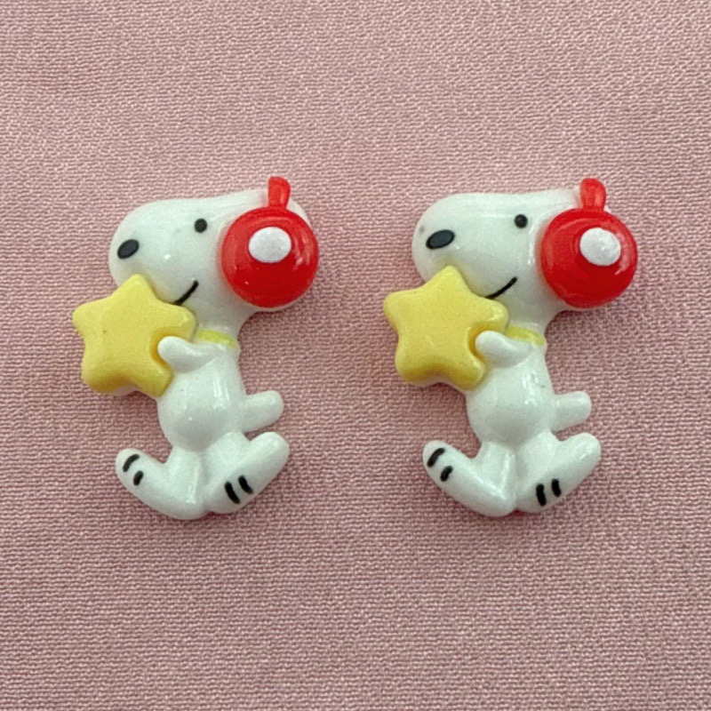 10pcs resin cute little dog pe - огляд і ціна Resin Art Earrings