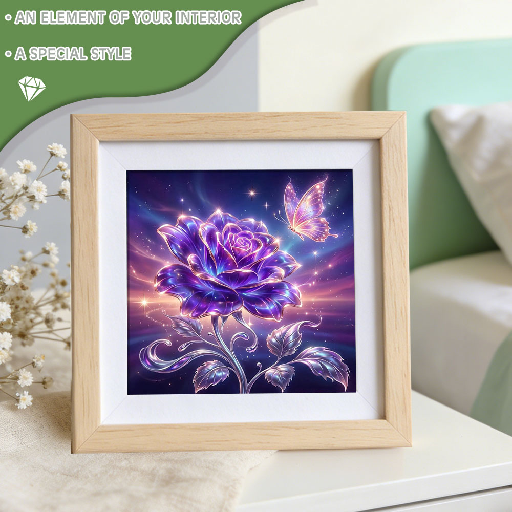 Huacan Full Square Round Diamo - огляд і ціна Resin Art With Rose