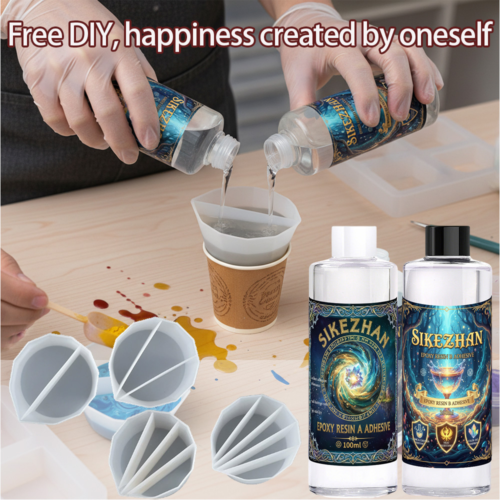 Epoxy Resin Kit with 4 Silicon - огляд і ціна Resin Art Pouring