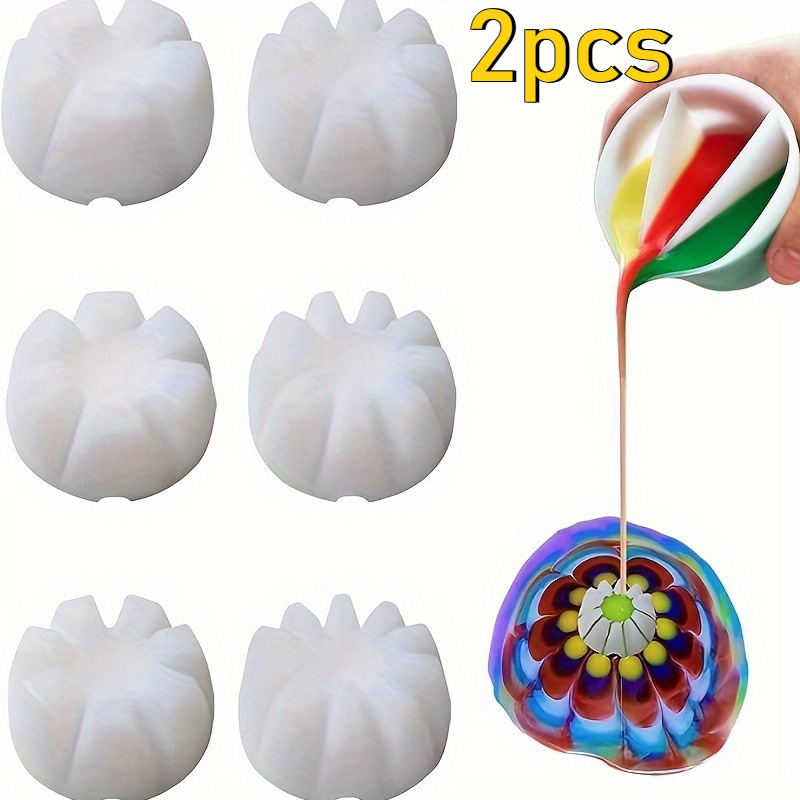 2pcs Flower Tilting Cup Set Fo - огляд і ціна Resin Art Pouring