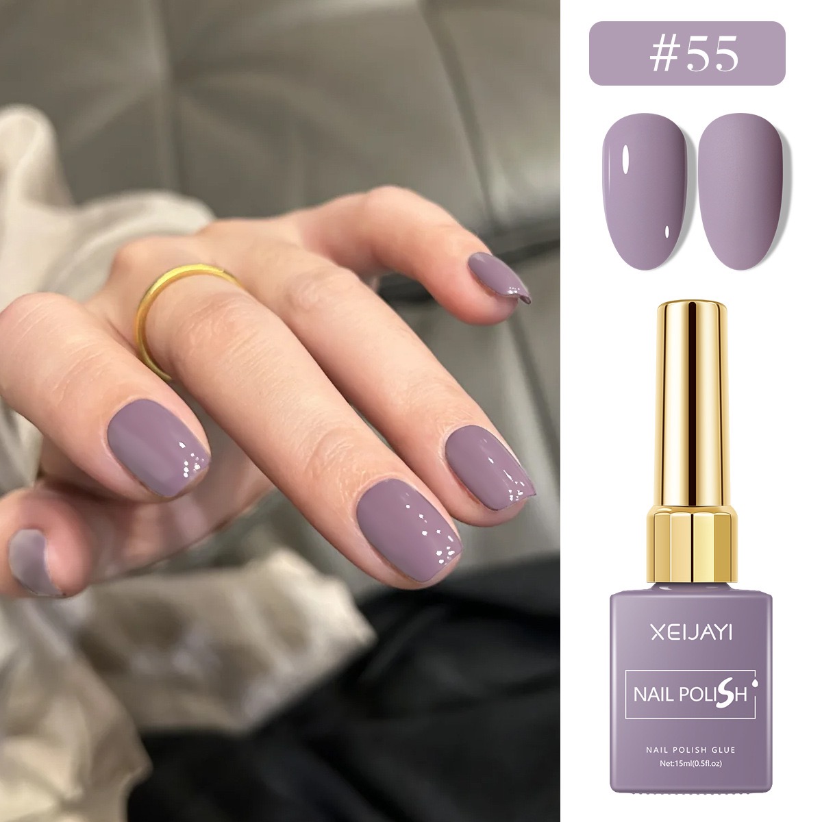 6PCS/SET 15ml Gel Nail Polish  - огляд і ціна Resin Art Purple