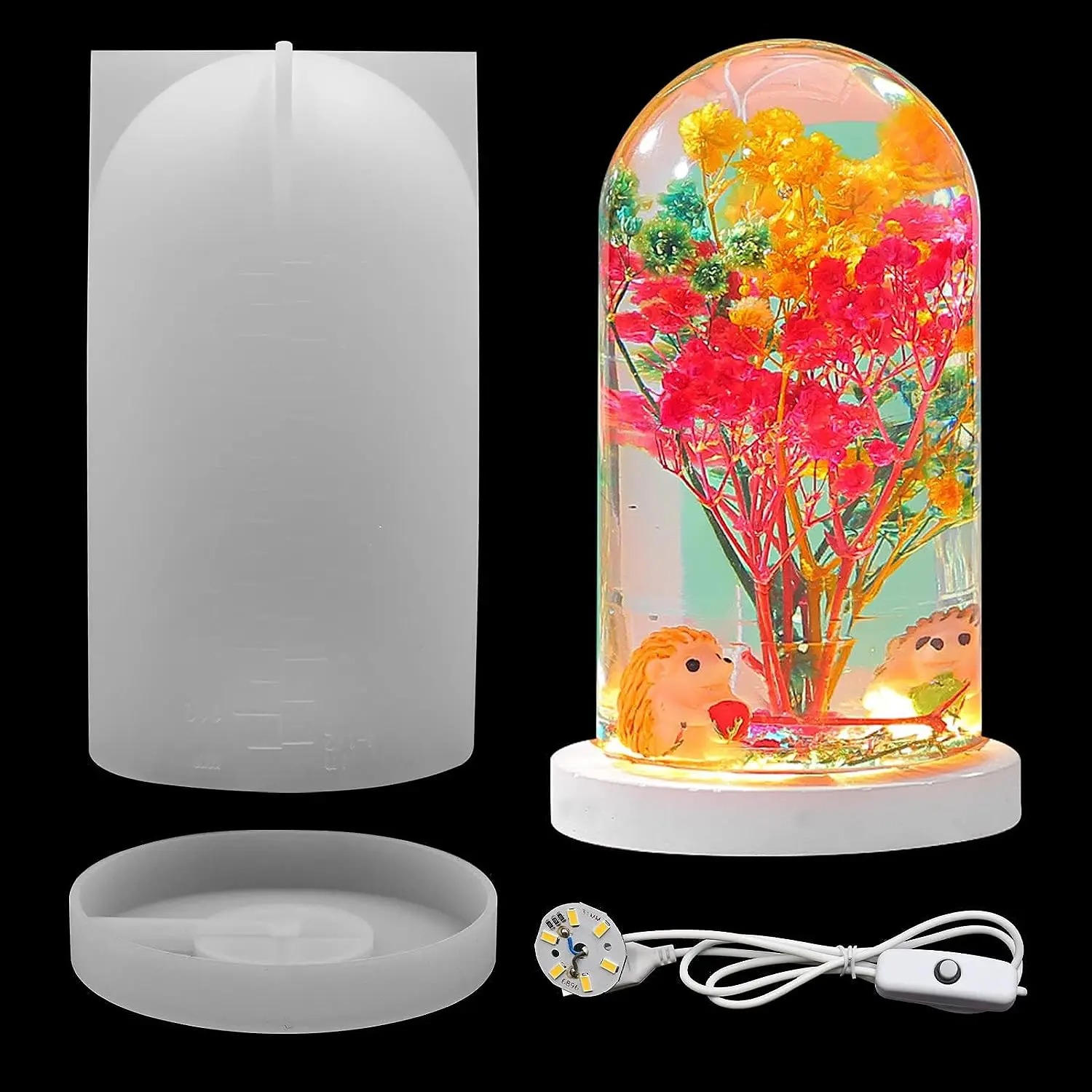 DIY Crystal Epoxy Resin Mold L - огляд і ціна Resin Art Lamp