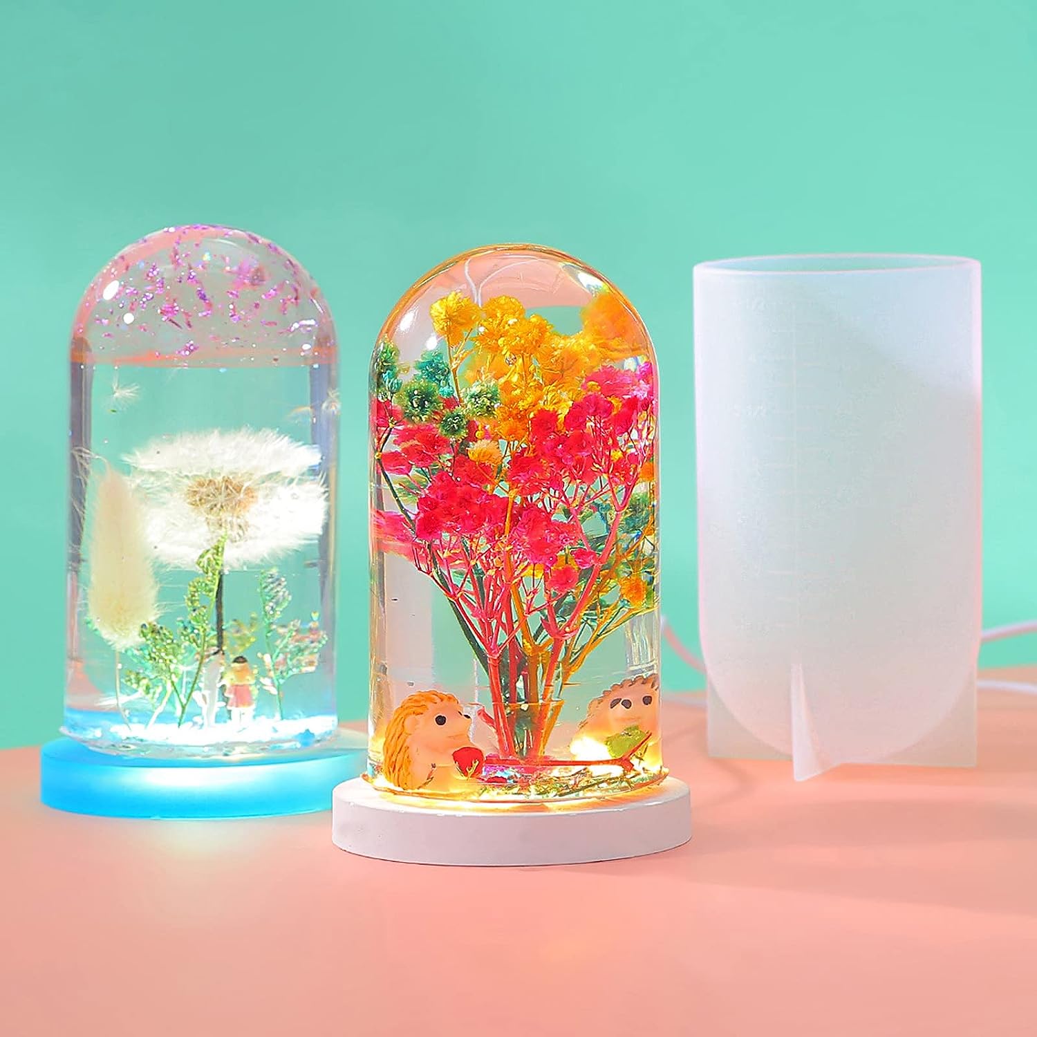 DIY Crystal Epoxy Resin Mold L - огляд і ціна Resin Art Lamp