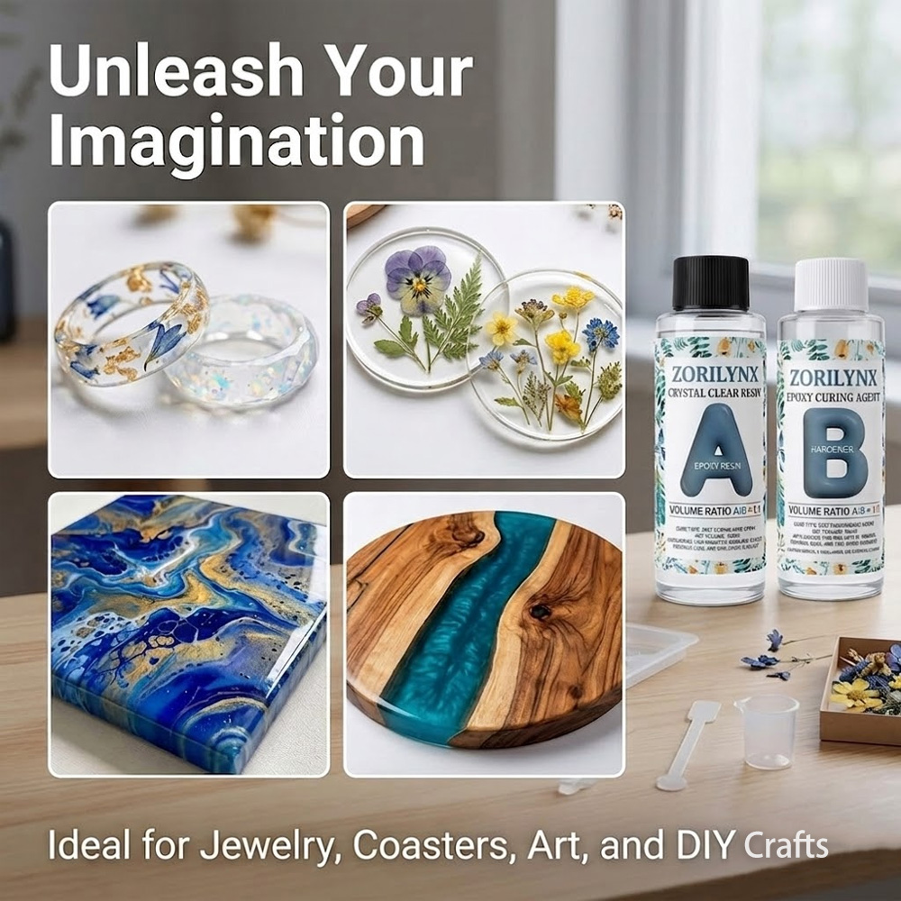200ml Crystal Clear Epoxy Resi - огляд і ціна Resin Art Pouring