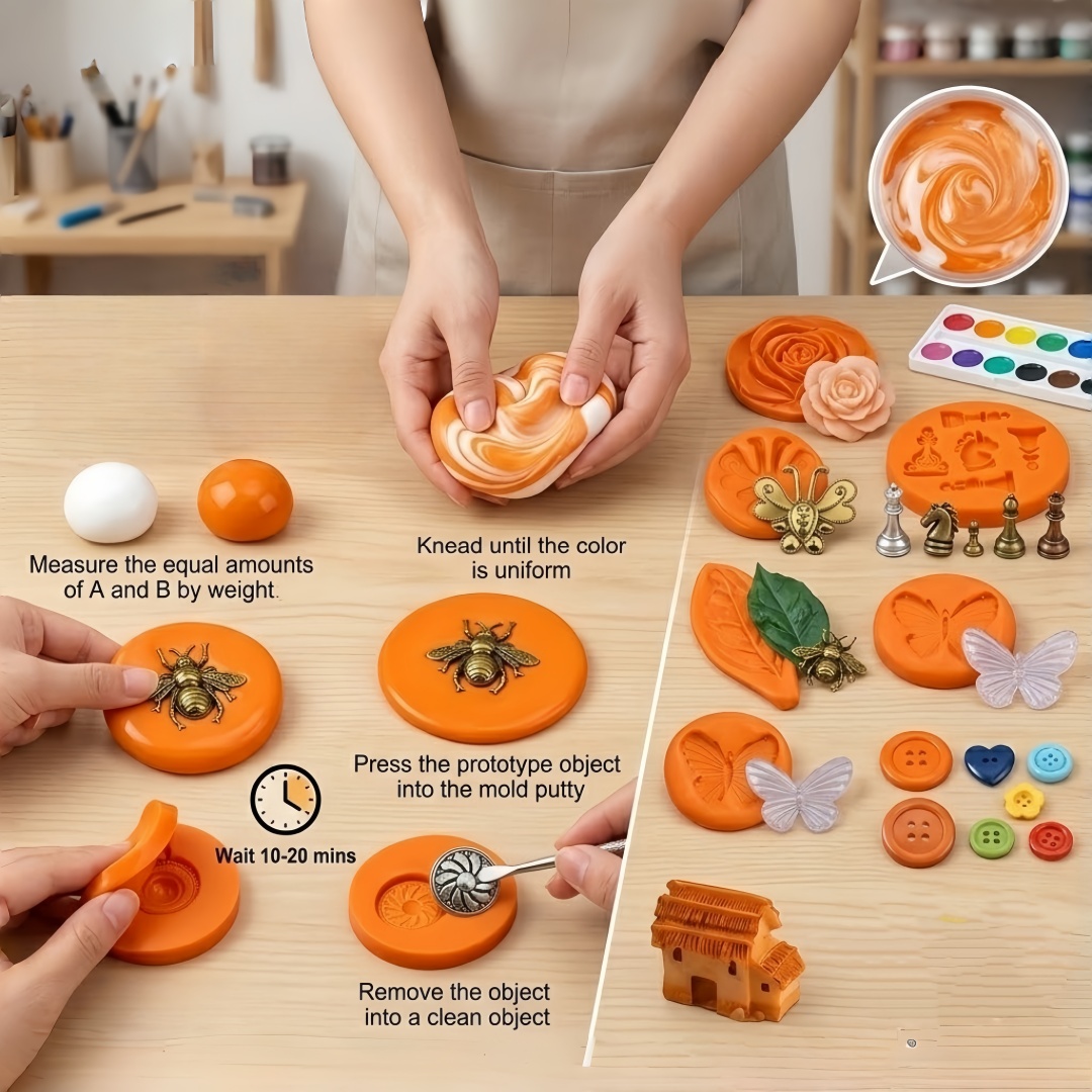 Silicone Putty DIY Crafting Se - огляд і ціна Resin Art Mold