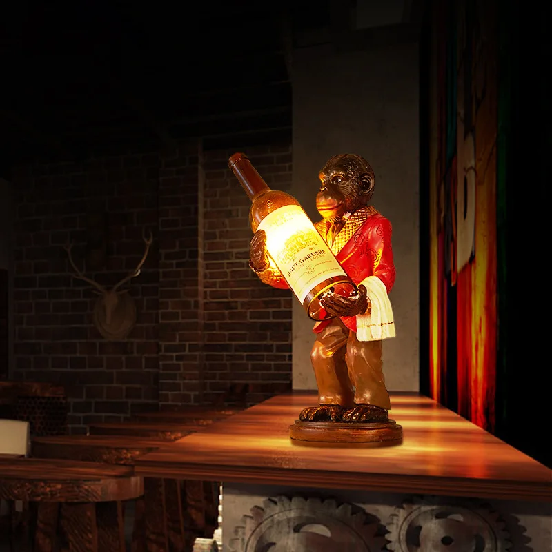 Retro Monkey Lamp Vintage Resi - огляд і ціна Resin Art Floor