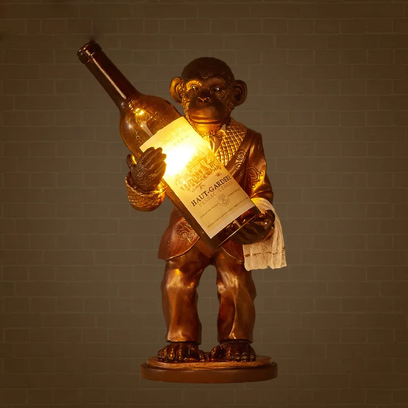Retro Monkey Lamp Vintage Resi - огляд і ціна Resin Art Floor