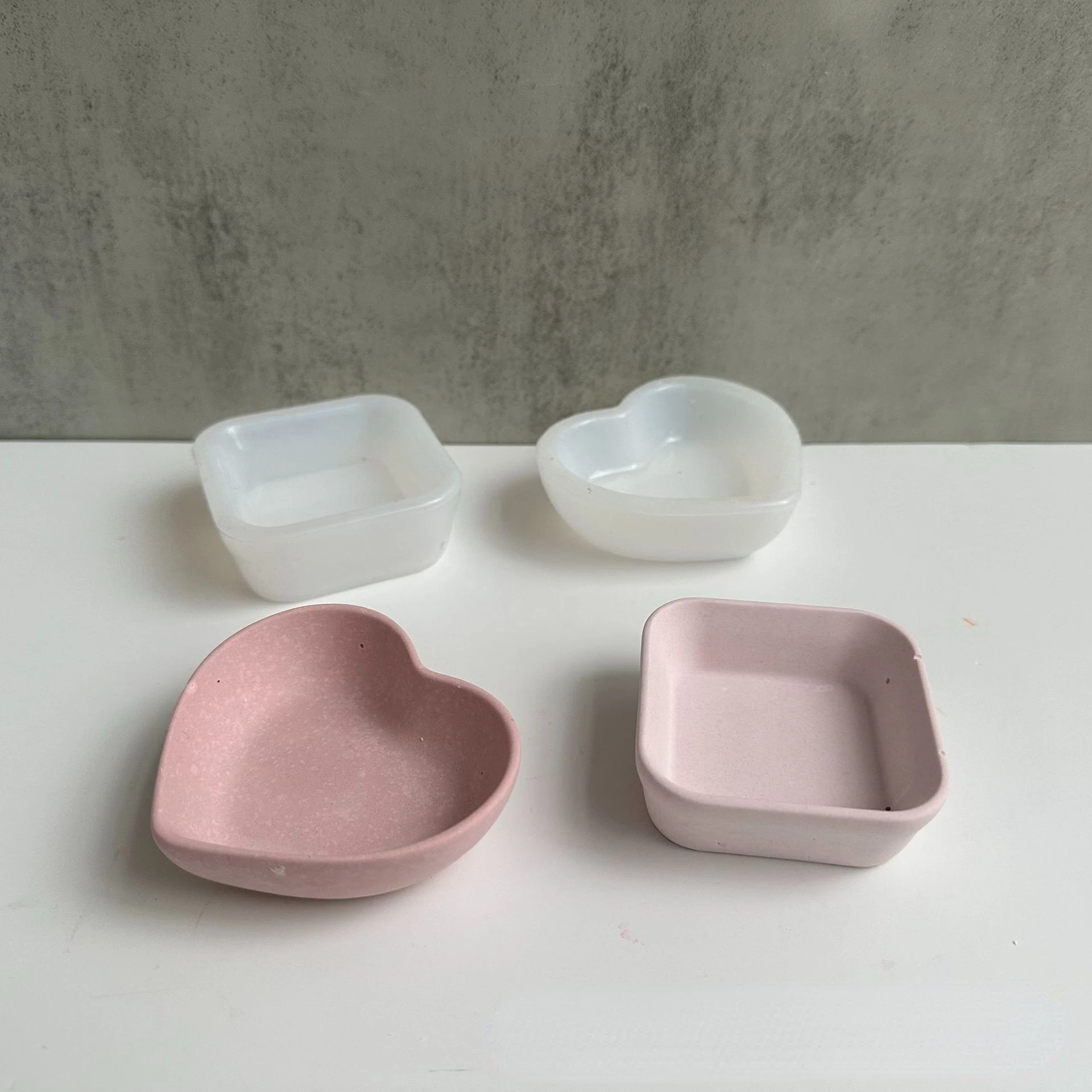 Concrete Square Heart Shape Si - огляд і ціна Tray Mold Rectangle
