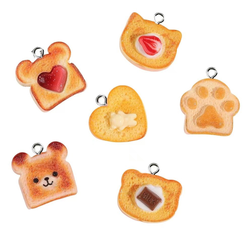 10pcs Heart Bear Cat Animal Sh - огляд і ціна Resin Art Earrings