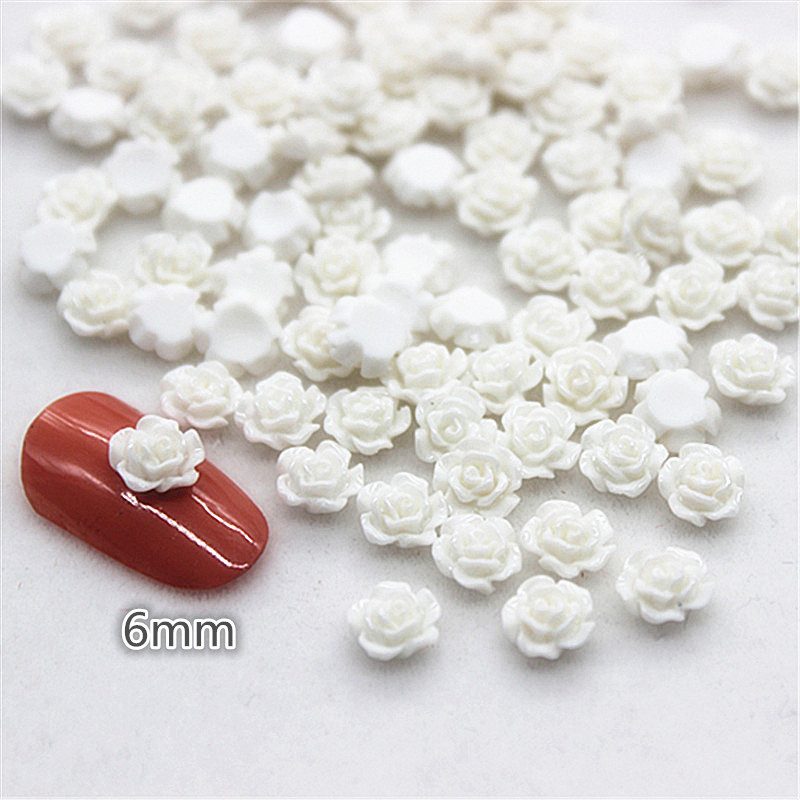 100pcs 6mm Resin Mini Rose Flo - огляд і ціна Resin Art With Rose