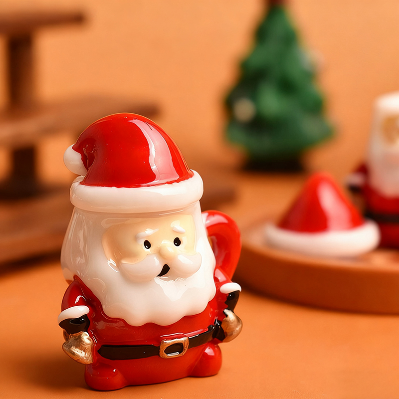 Mini Santa Teacup Ornament - R - огляд і ціна Resin Art Handmade